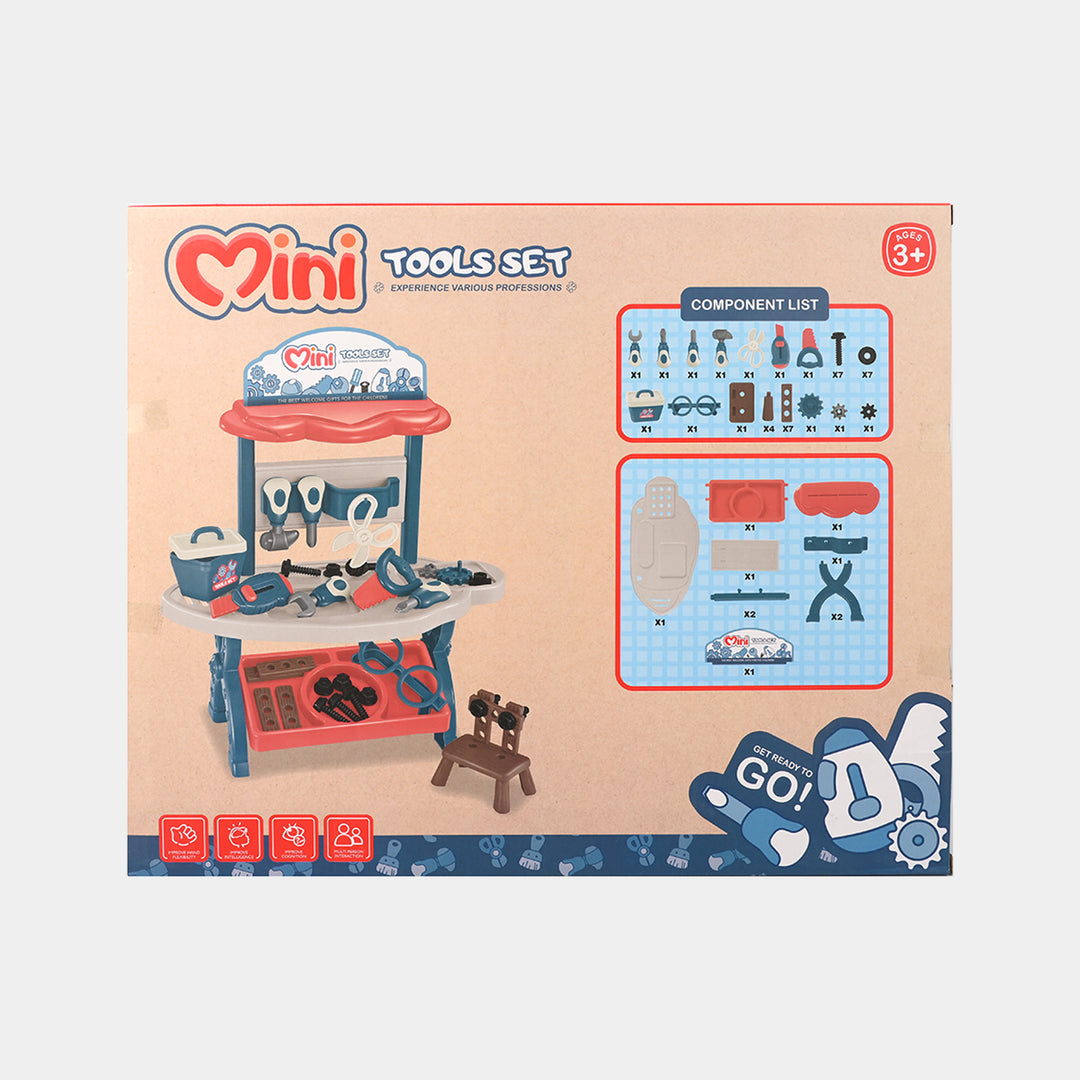 Mini Tools Set with & Workbench (48 Pieces)