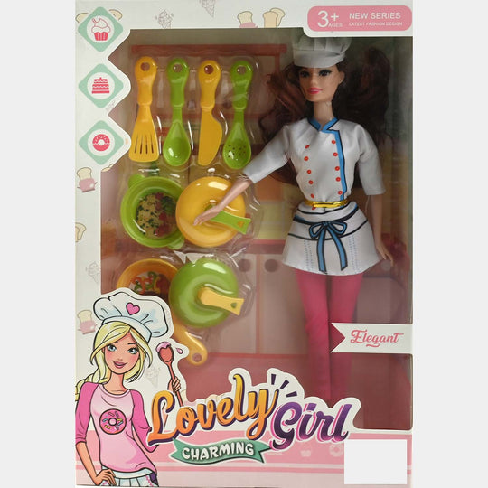 Lovely Girl Charming – Chef Doll Playset