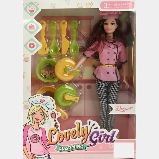 Lovely Girl Charming – Chef Doll Playset