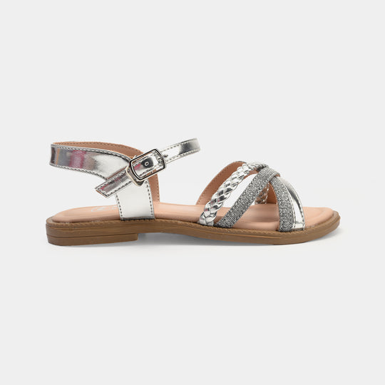 Girls Sandal BS-03-SILVER