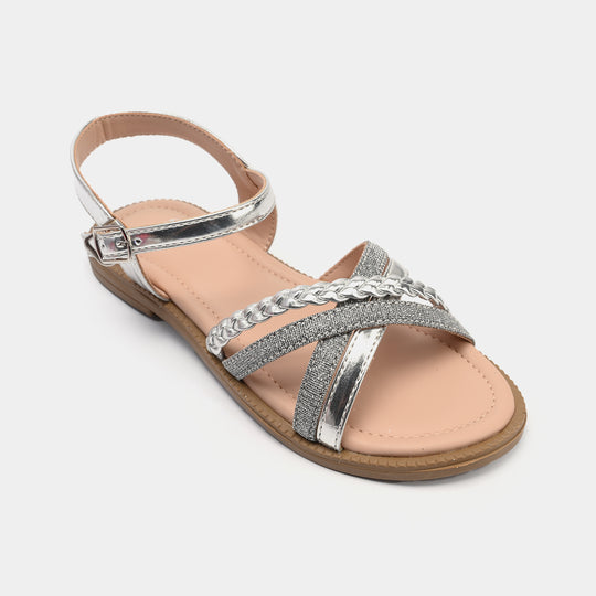 Girls Sandal BS-03-SILVER