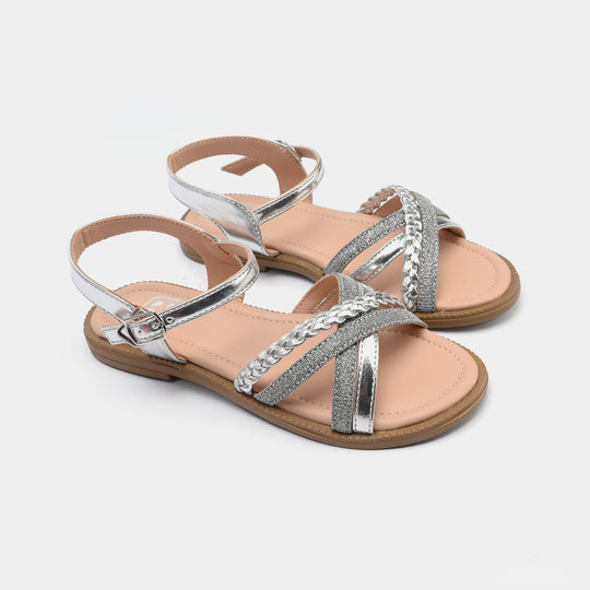 Girls Sandal BS-03-SILVER