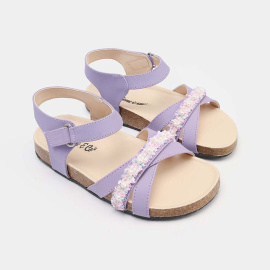 Teen Girls Sandal 80-33-Purple