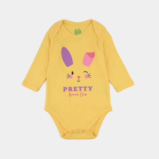 Infant Girls Cotton Interlock Romper F/S FUN CLUB