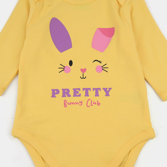 Infant Girls Cotton Interlock Romper F/S FUN CLUB