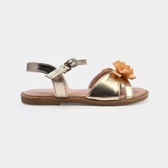 Girls Sandal 1338-Golden