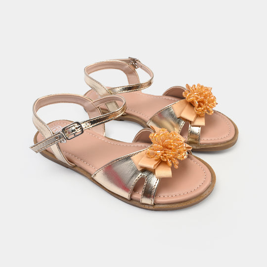 Girls Sandal 1338-Golden