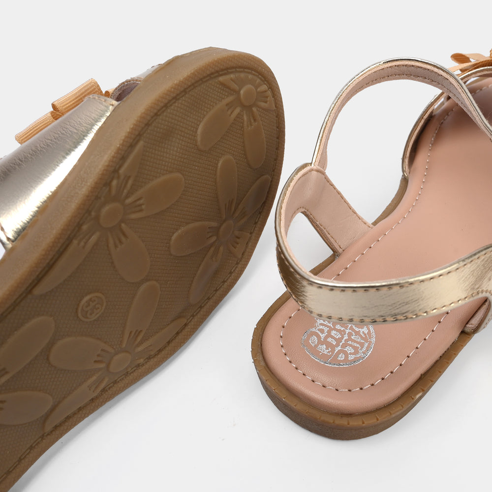 Girls Sandal 1338-Golden