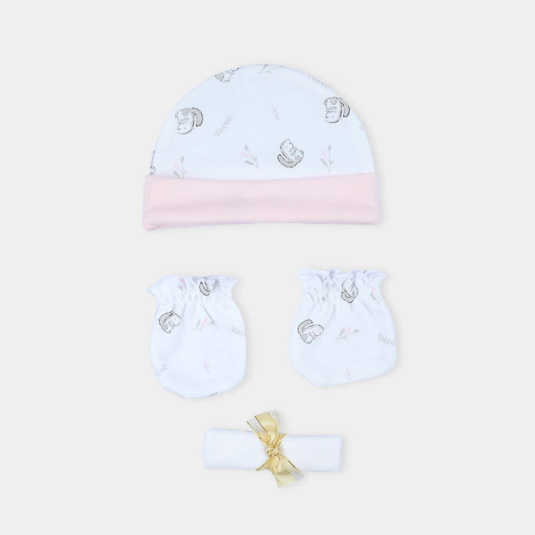 Infant Girls Cotton Interlock 4Pcs Set