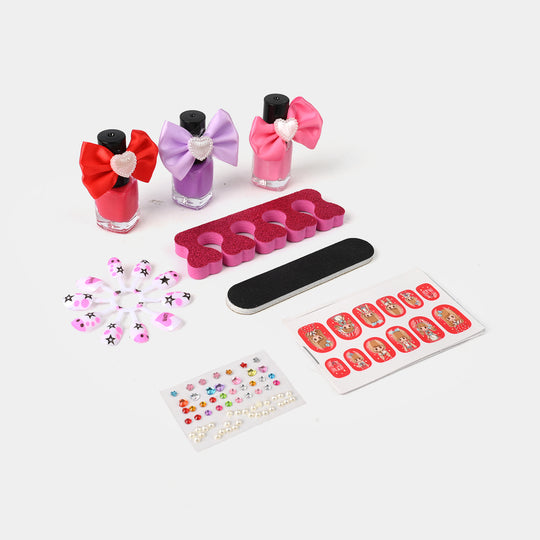 Nail Art Fashion Kit Play Set For Girls