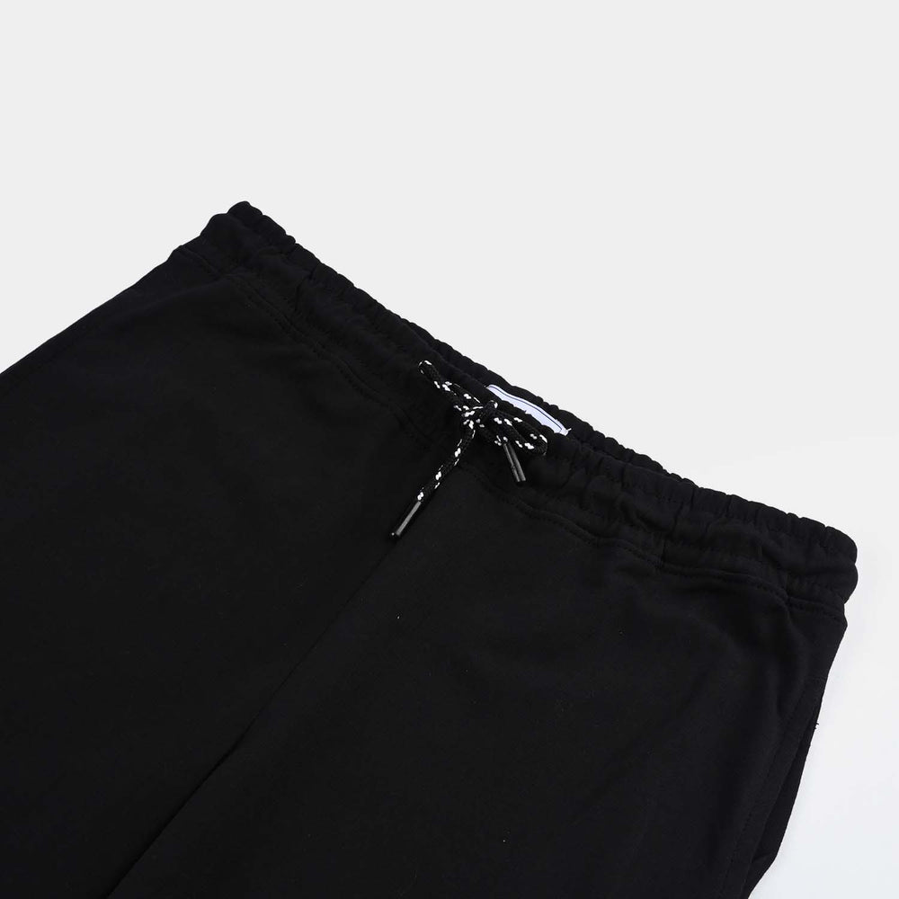 Teen Boys Cotton Terry Short-BLACK