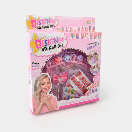 Nail Art Fashion Kit Play Set For Girls