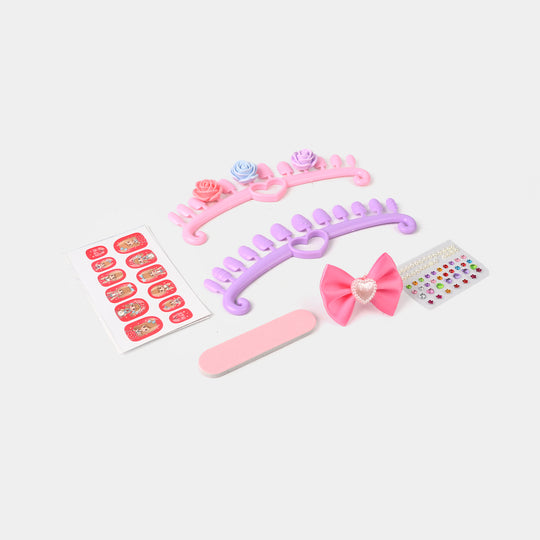 Nail Art Fashion Kit Play Set For Girls