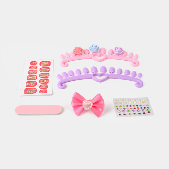Nail Art Fashion Kit Play Set For Girls