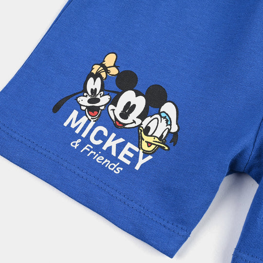 Infant Boys Jersey/Terry Short Character-Blue