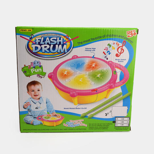 Multicolored Flash Musical Drum