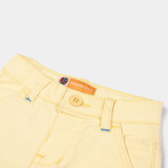 Boys Cotton Twill Short Sonic-Lemon