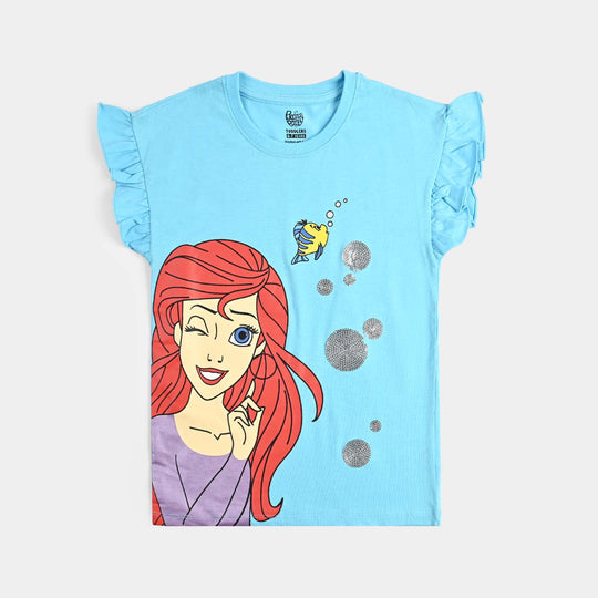 Girls Cotton Jersey T-Shirt H/S Mermaid