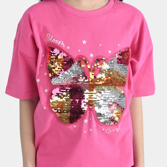 Girls Jersey/Terry 2 Piece Suit Gorgeous-F.Purple