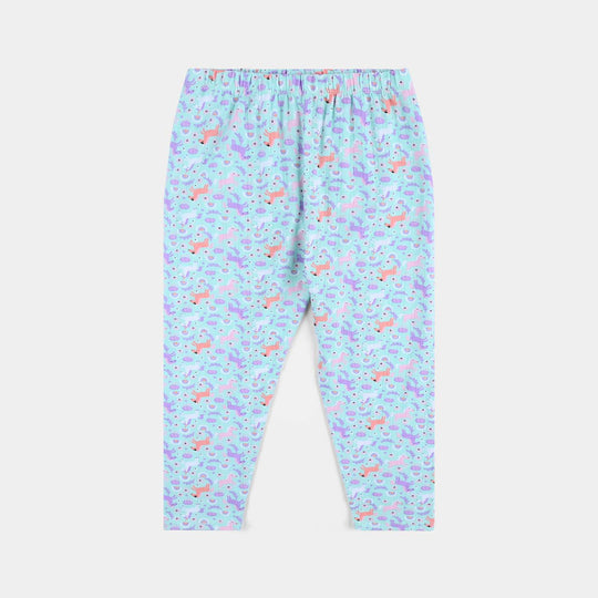 Infant Girls Drop needle Knitted Nightwear-Printed