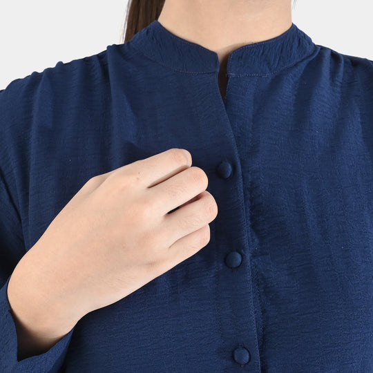 Teens Girls Poly Cotton Navy CO-Ord Set-NAVY