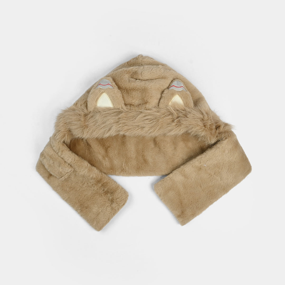 Winter Fur Hat & Muffler | 2Y+