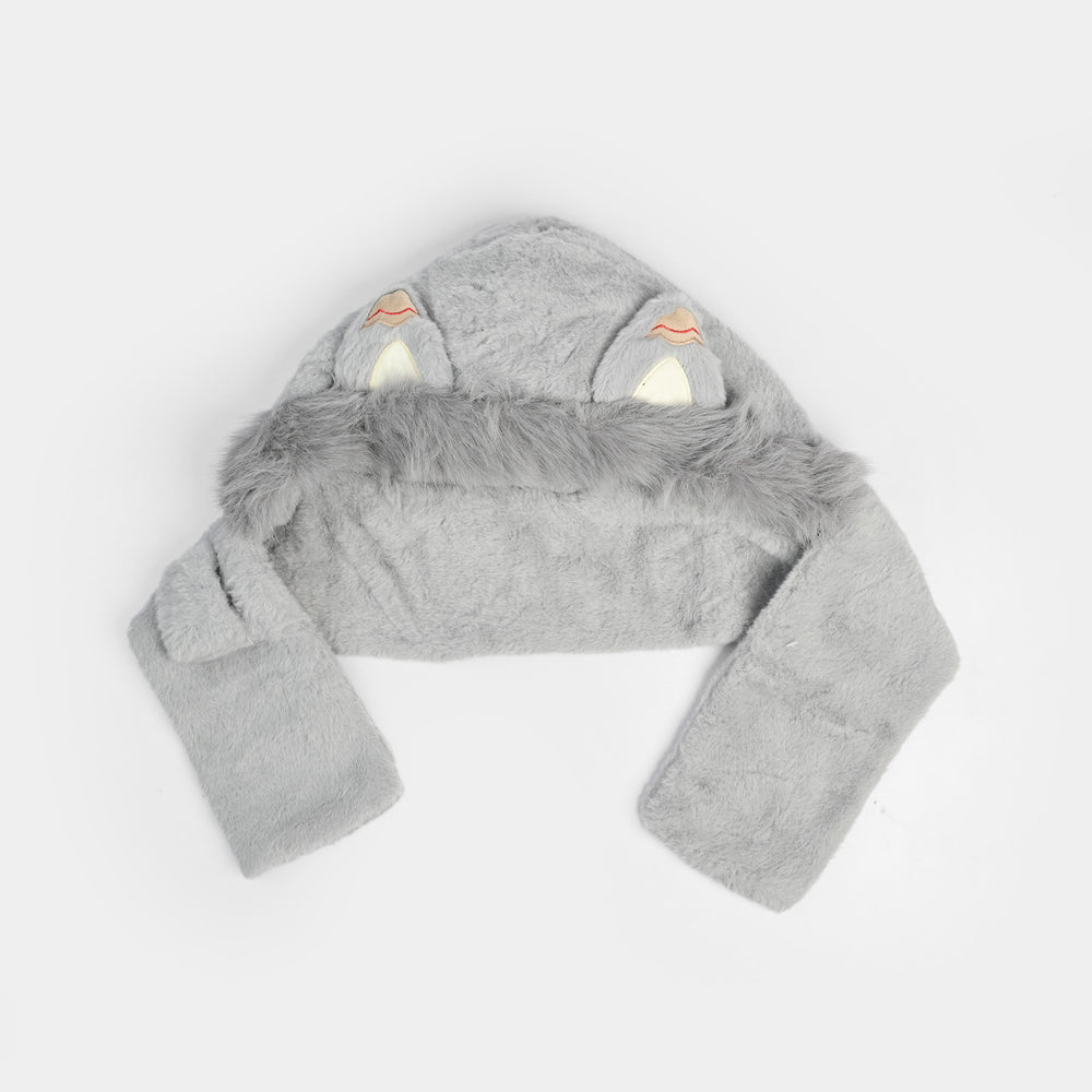Winter Fur Hat & Muffler | 2Y+