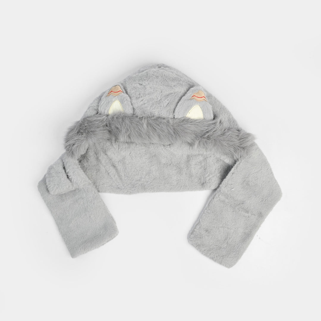 Winter Fur Hat & Muffler | 2Y+
