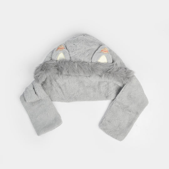 Winter Fur Hat & Muffler | 2Y+