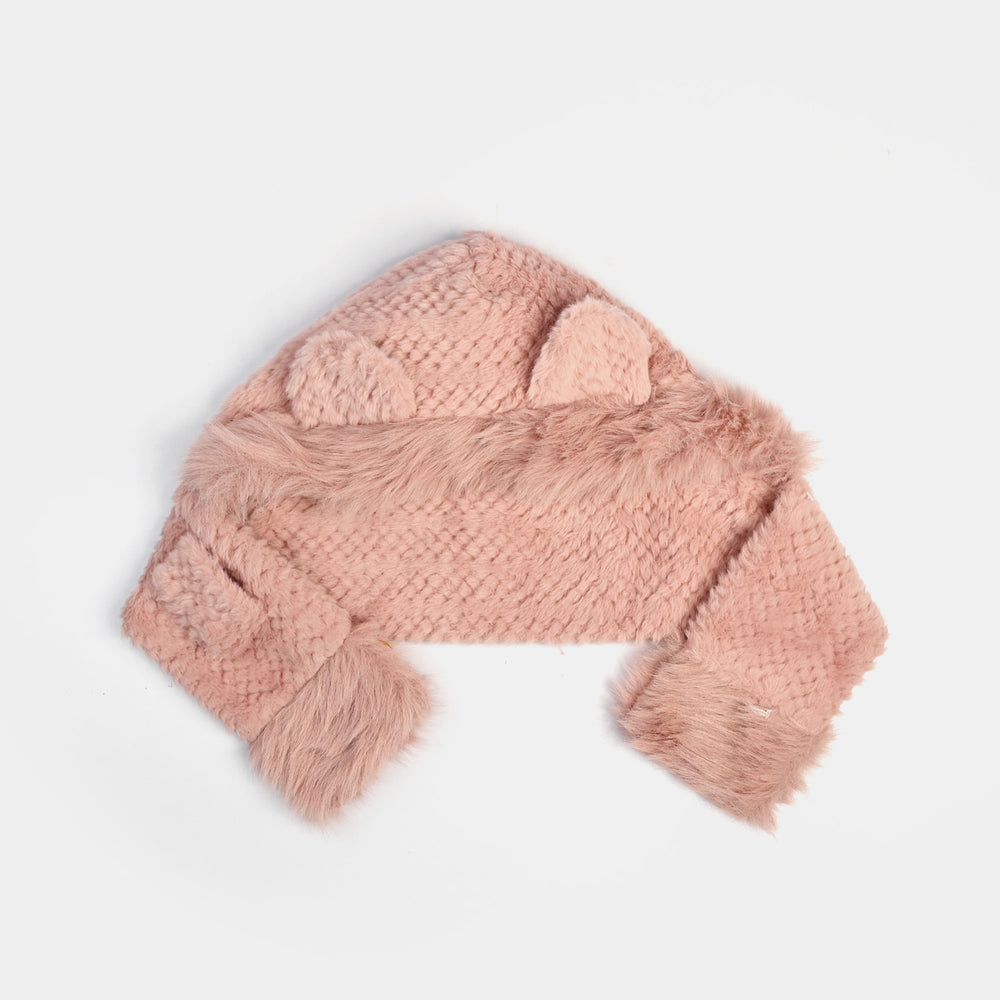 Winter Fur Hat & Muffler | 2Y+