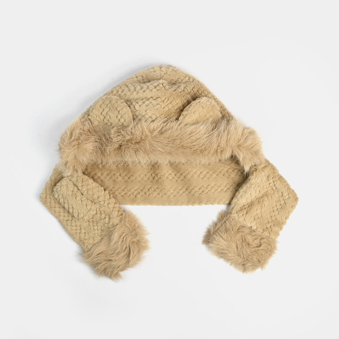 Winter Fur Hat & Muffler | 2Y+