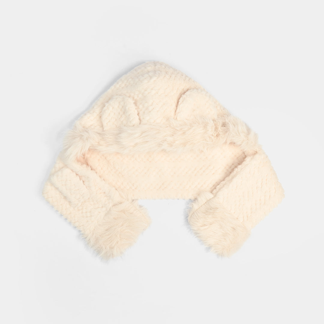Winter Fur Hat & Muffler | 2Y+