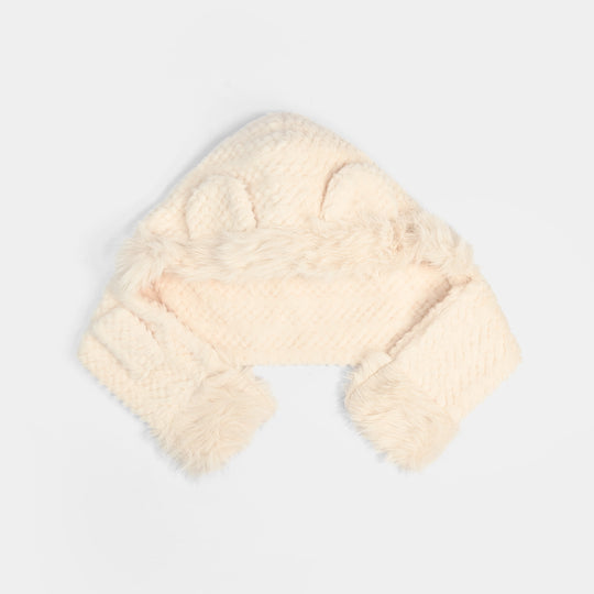 Winter Fur Hat & Muffler | 2Y+