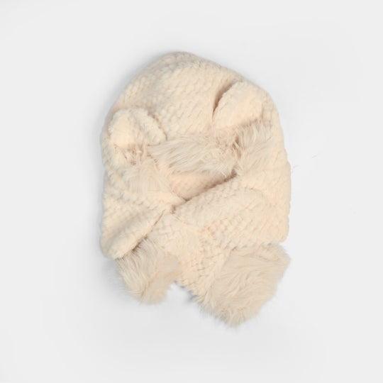 Winter Fur Hat & Muffler | 2Y+