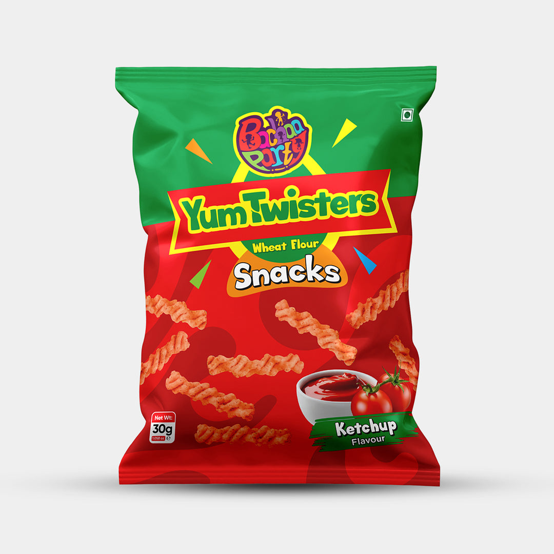 Yum Twisters Corn Snacks | Ketchup