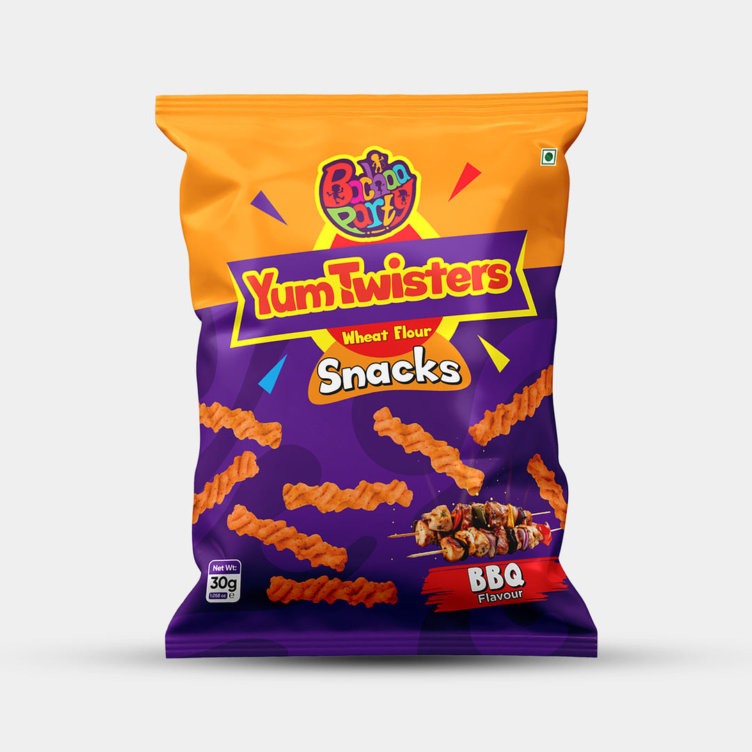 Yum Twisters Corn Snacks | BBQ