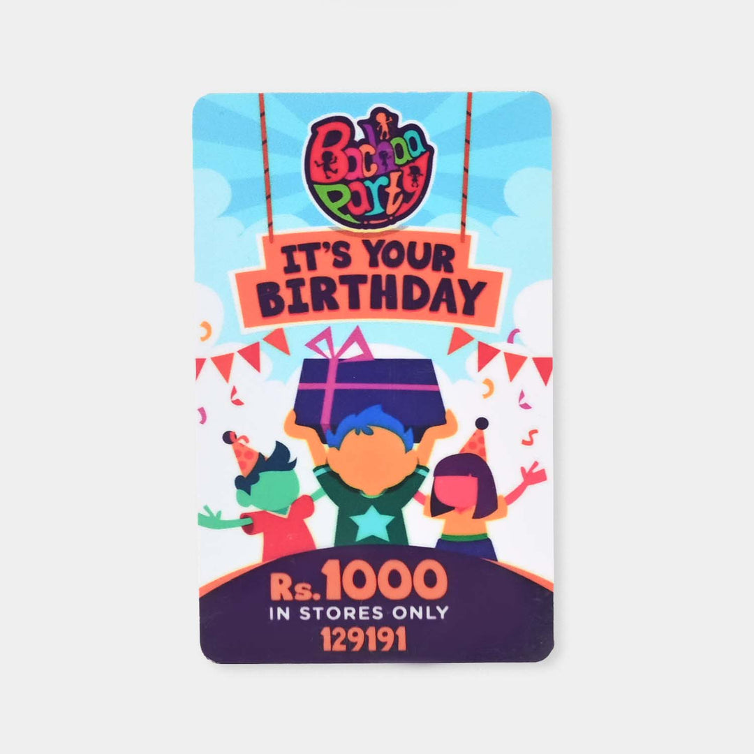 Bachaa Party Gift Card | Rs.1000