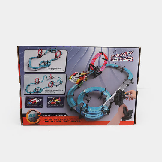 Race Track Construction Toy with Remote-Controlled Car – Build, Race Play!