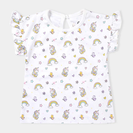 Infant Girls Cotton Interlock 2 Piece Set-mIX