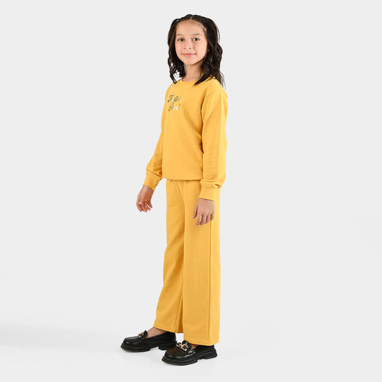 Girls Jersey/Terry 2 Piece Suit (Feeling Good) - Yellow