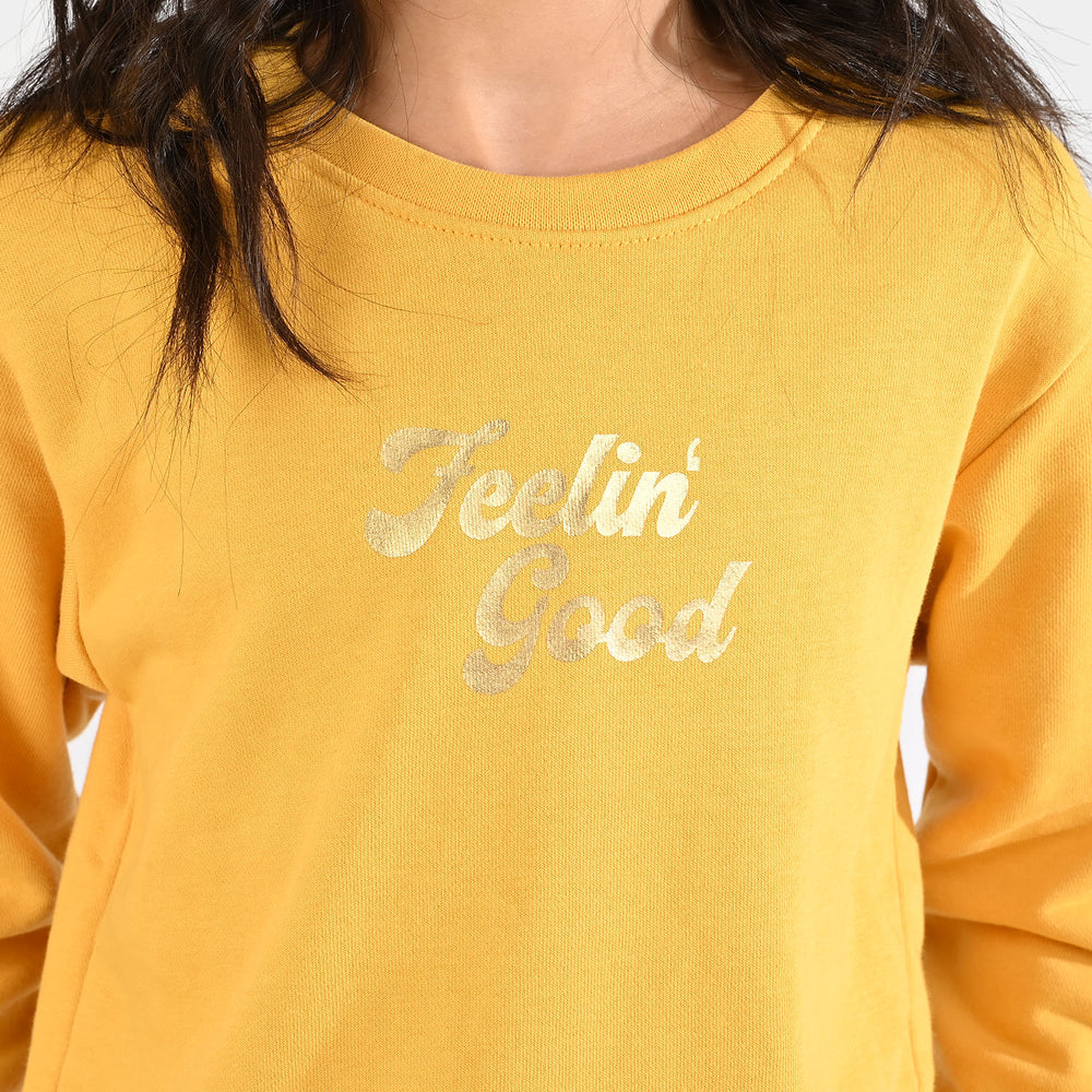 Girls Jersey/Terry 2 Piece Suit (Feeling Good) - Yellow