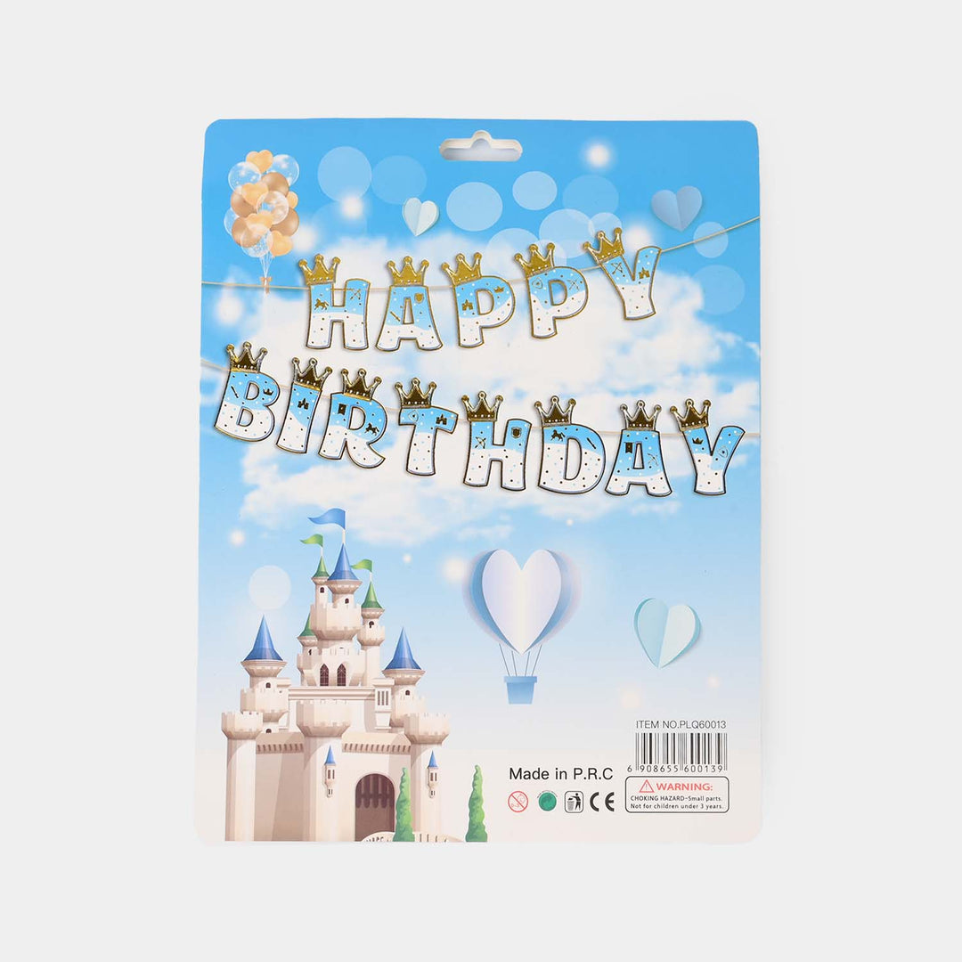 Happy Birthday" Crown Banner