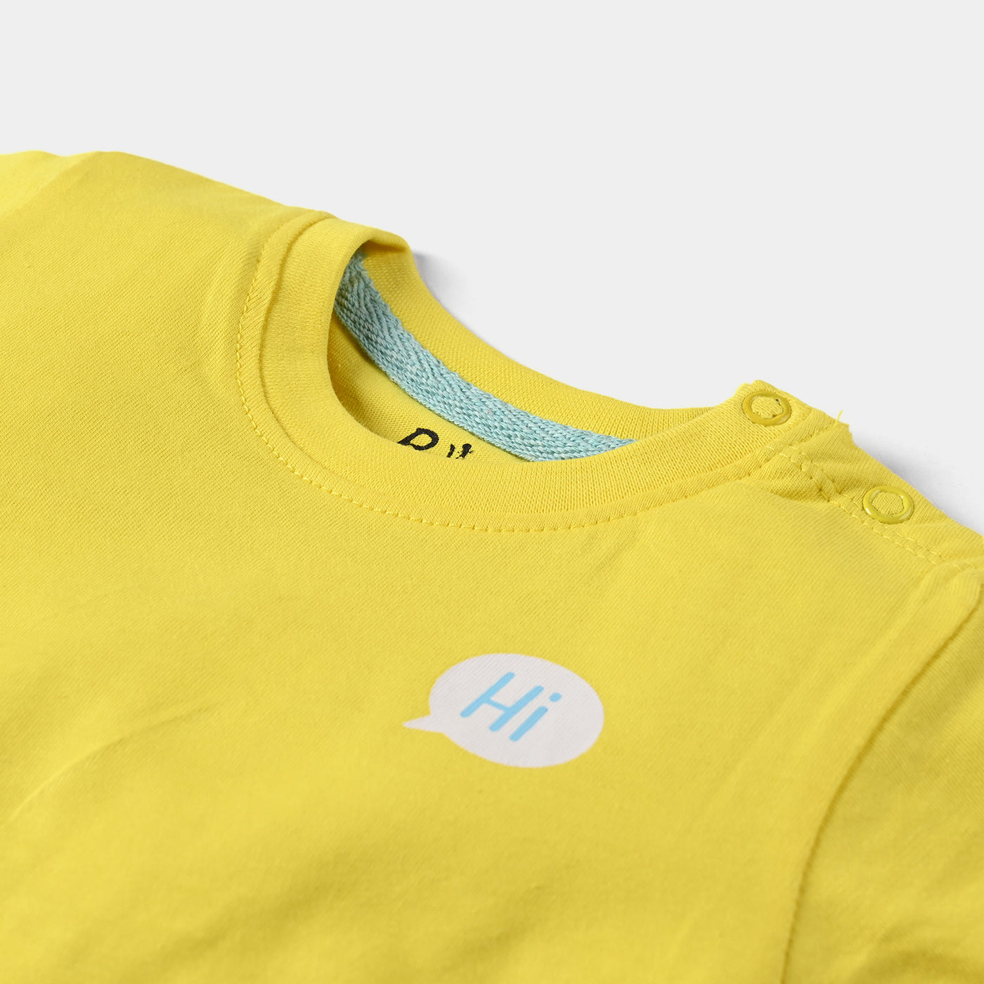 Infant Boys Cotton Jersey Round Neck T-Shirt Crab-B | Yellow