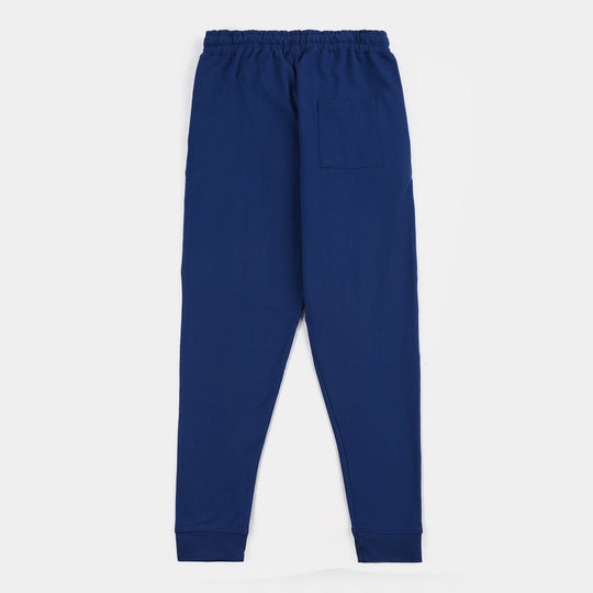 Teen Boys French Terry Trouser-Navy Blue