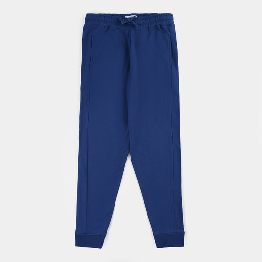 Teen Boys French Terry Trouser-Navy Blue