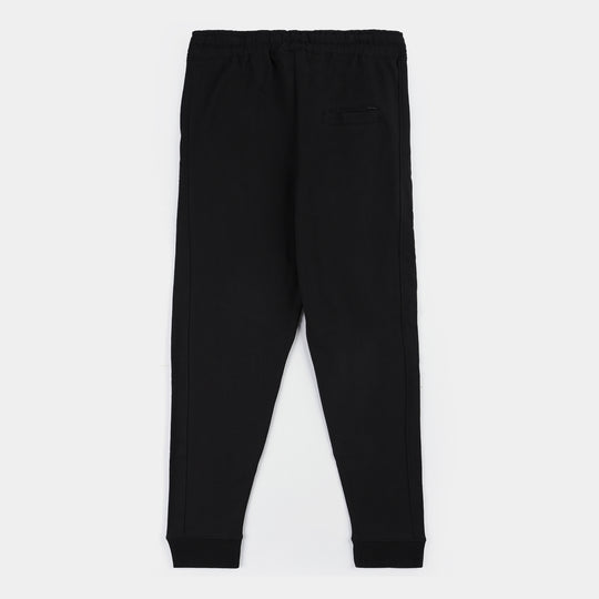 Teen Boys French Terry Trouser-Black