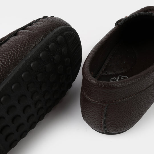 Boys Loafers H502-L21-BROWN