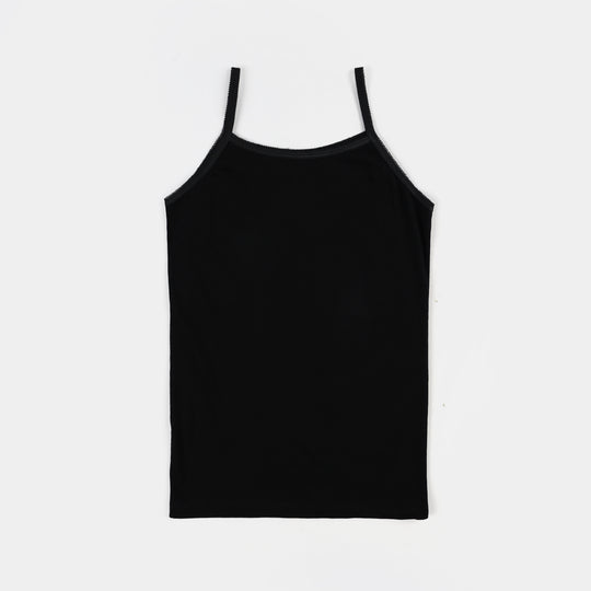 Girls Cami Pack of 2 Basic-BLACK