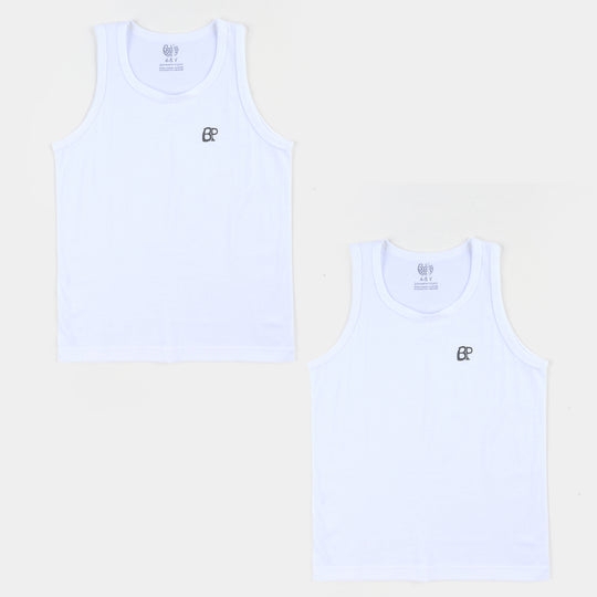 Pack OF 2 Boys Vest-White