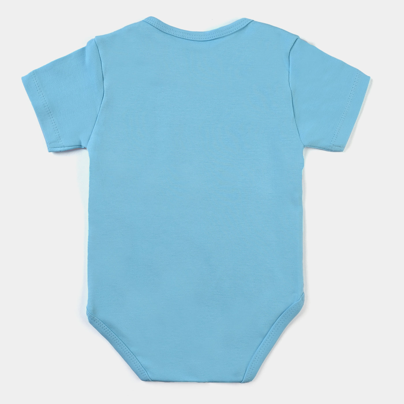 Infant Unisex Cotton Basic Romper Dada & Dadi-Tropical Blue